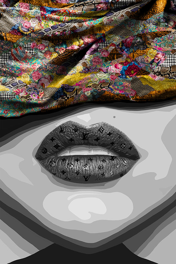 Louis Vuitton Lips Painting