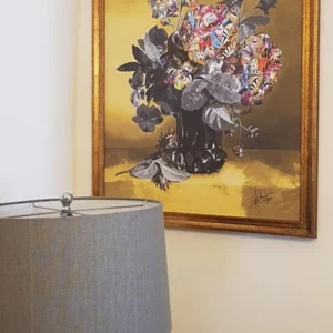 Garden of Life 13 Peonies are portrayed by Kristel Bechara in this painting; they symbolize nobility, honour, and wealth in the East