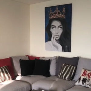 Ask a Woman 21 This "Lion" painting of the ask a woman art collection by Kristel Bechara, exudes feminism and the quest for equality. Worlwide shipping!