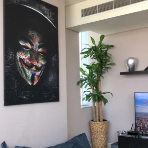 Superheroes 33 Guy fawkes,the conspirator in the failed Gun-Powder Plot, is portrayed in this painting of the superheroes art collection. Worlwide delivery!