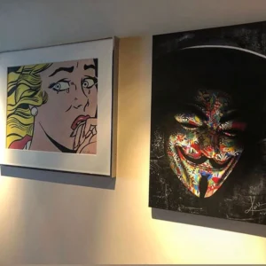 Superheroes 15 Guy fawkes,the conspirator in the failed Gun-Powder Plot, is portrayed in this painting of the superheroes art collection. Worlwide delivery!