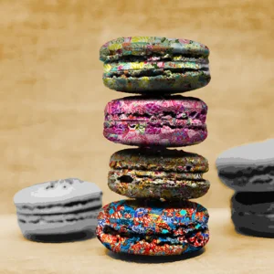 This "Macarons" painting is by UAE Resident Award wining artist Kristel Bechara in from Garden of Life art collection. Worlwide delivery