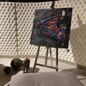 Superheroes 16 Superman,the most famous and popular of superheroes in comic books, is portrayed in this art collection by Kristel Bechara.Worlwide Delivery!