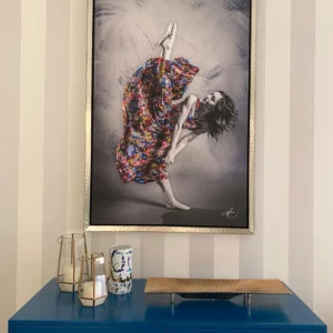 Earthly Grace 32 Céline is an architect and a professional dancer portrayed in this painting by award winning artist Kristel Bechara