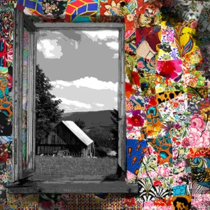 "Window with a View" is a painting from the Garden of Life art collection by award winning artist Kristel Bechara