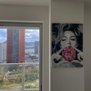 Ask a Woman 40 This Sophia Loren canvas painting is a celebration of the disassociation from the surreal beauty norms set by magazines. Worlwide Shipping!