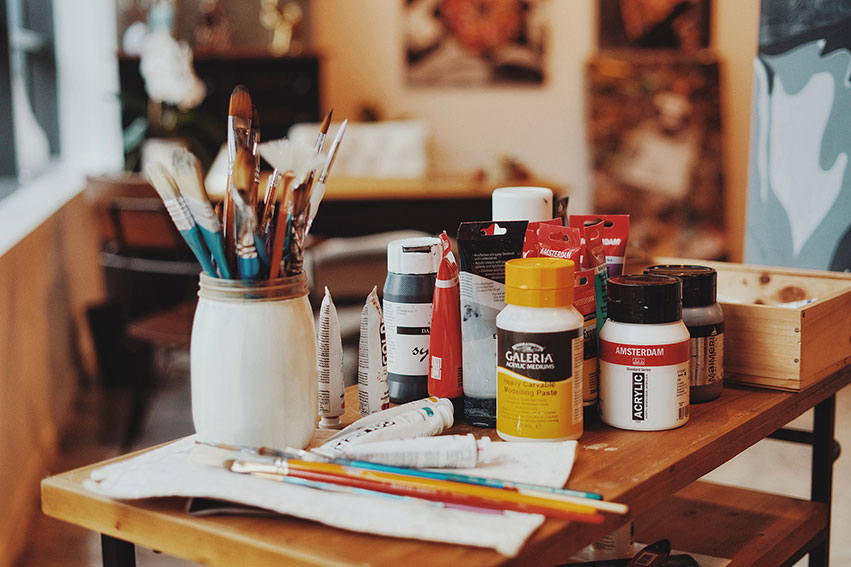 Kristel Bechara, UAE Resident Award winning artist, shares her easy steps to keep your art supplies organized