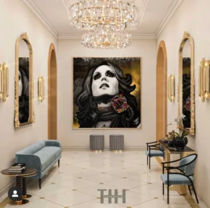 Starborn Archetypes 26 Kristel Bechara depicts jewel of Lebanon Fairuz, arab world’s most listened to singer, in this contemporary art painting