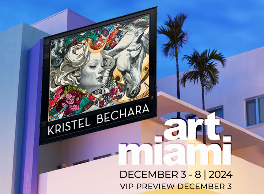 Kristel Bechara Art Miami 2024 banner