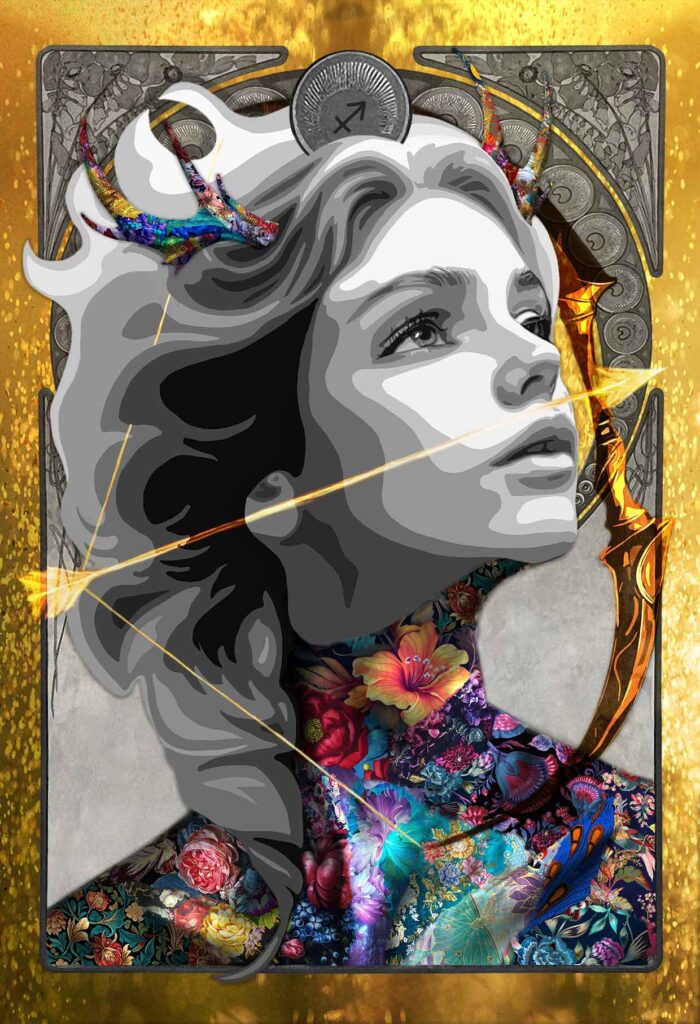 “Archetype of Sagittarius ” (The Huntress of Light)
